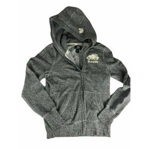 ROOTS Kids Hoodie Zip Jacket Sweatshirt Gray XL